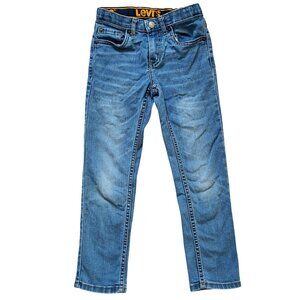 Levi's 510 Skinny Leg Denim Blue Jeans Boys Size 7 Reg Light Wash Transitional